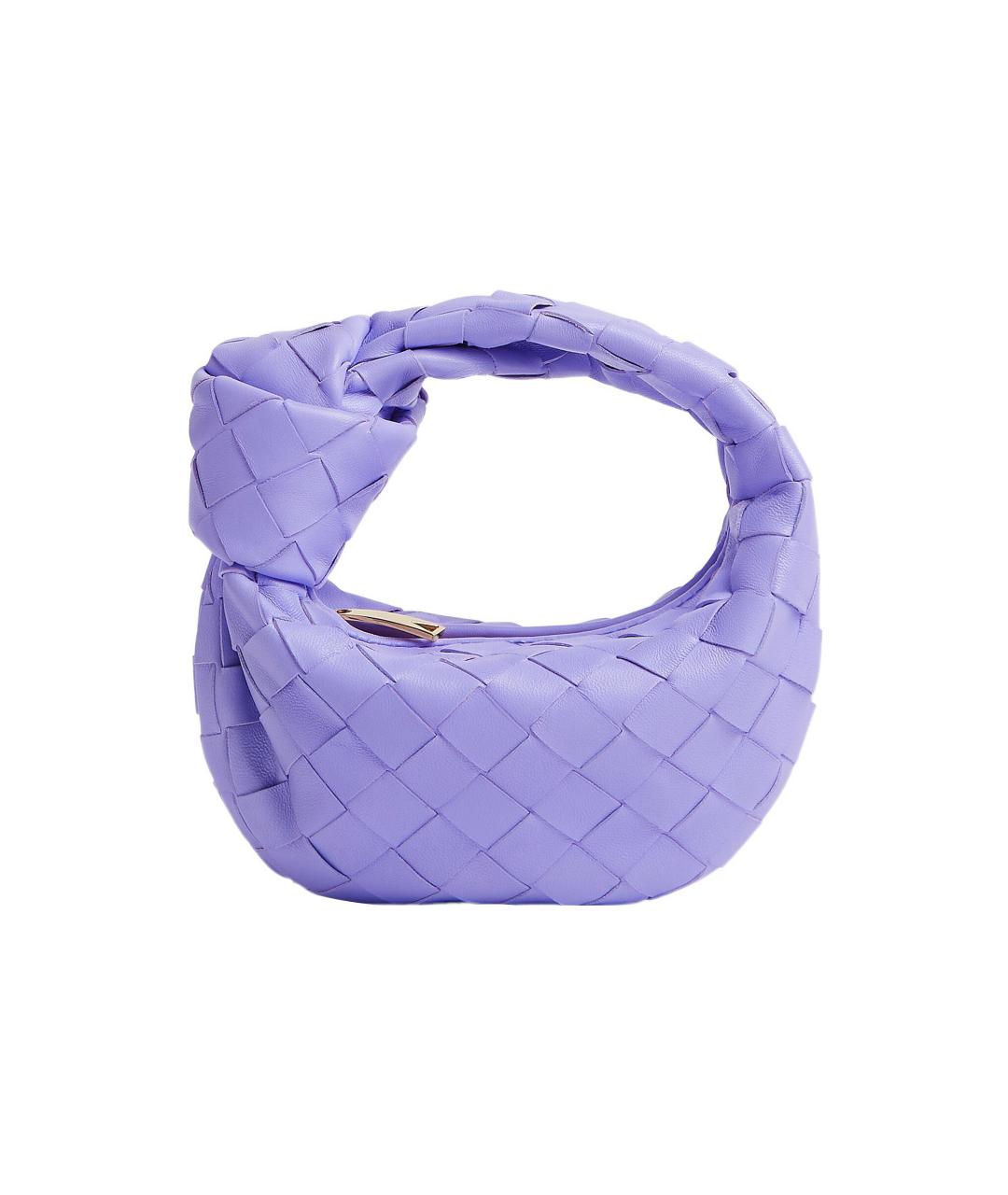 BOTTEGA VENETA Фиолетовая кожаная сумка через плечо, фото 1