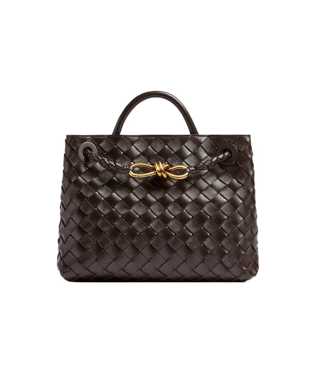 BOTTEGA VENETA Коричневая кожаная сумка через плечо, фото 1