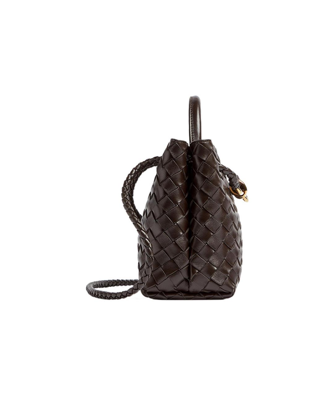 BOTTEGA VENETA Коричневая кожаная сумка через плечо, фото 2