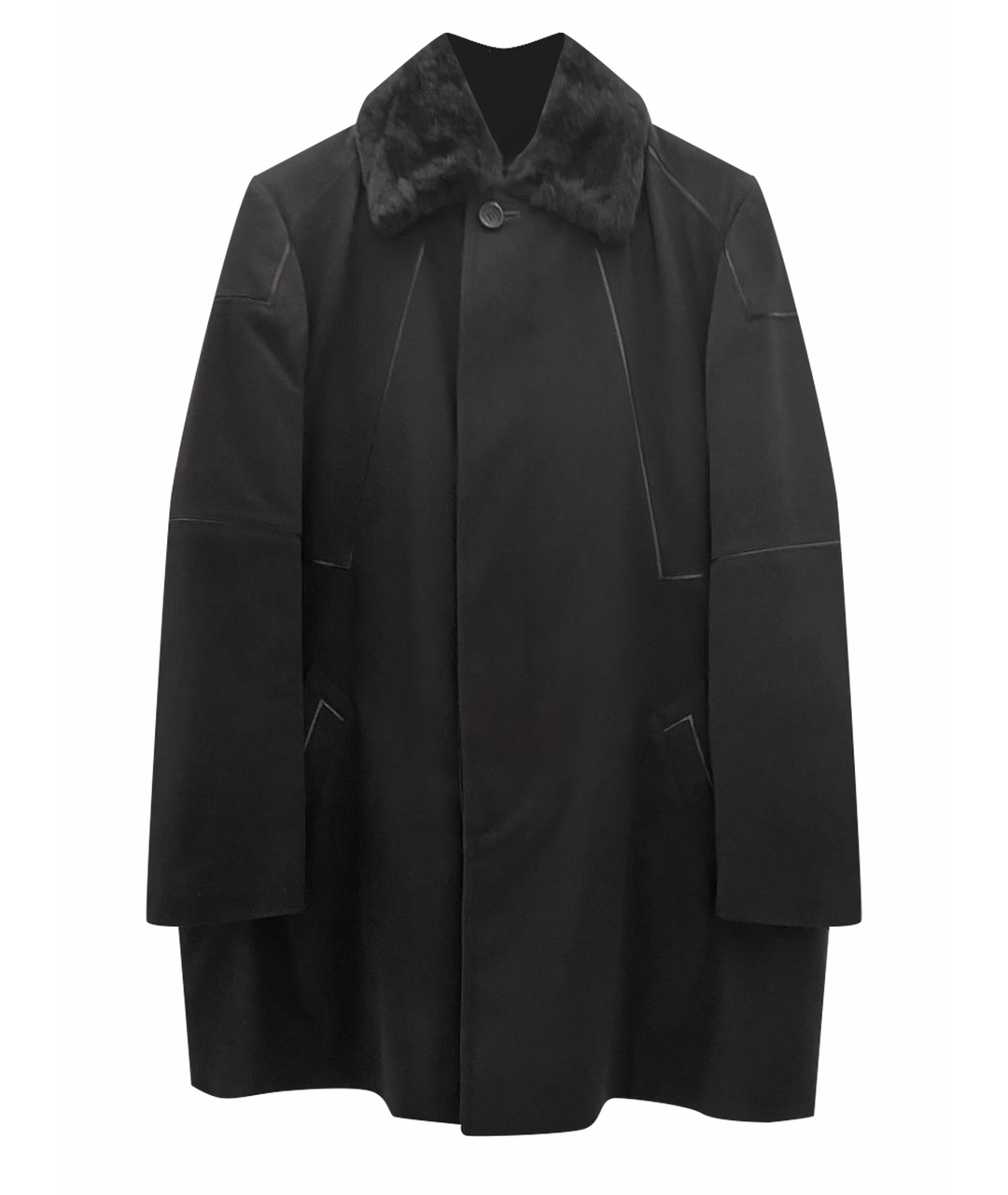 BRIONI Черное кашемировое пальто, фото 1