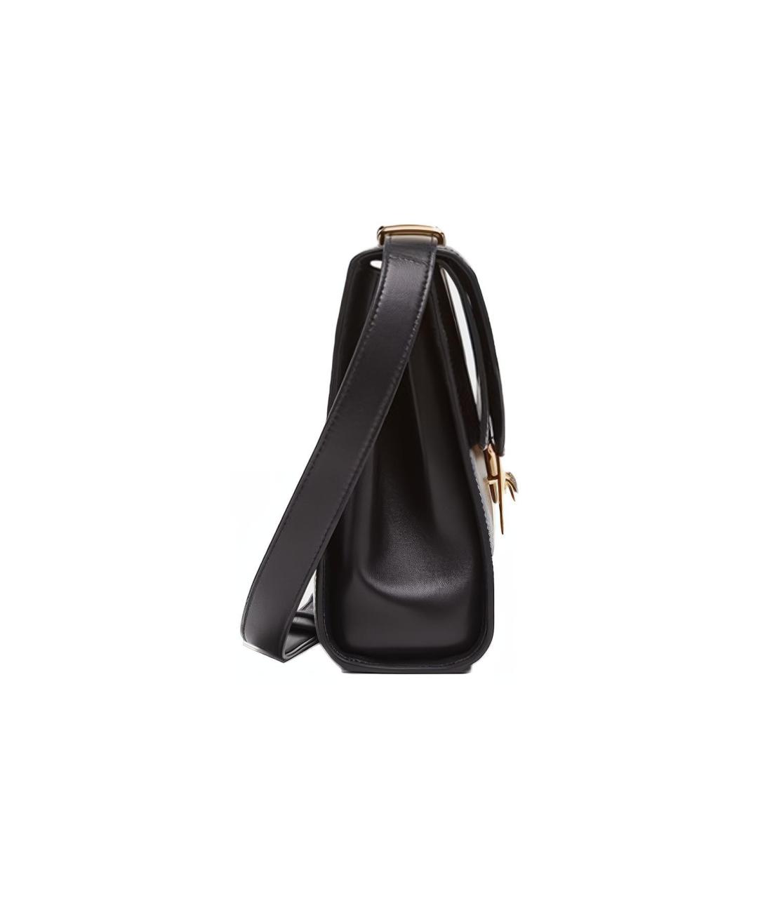BOTTEGA VENETA Черная кожаная сумка через плечо, фото 3