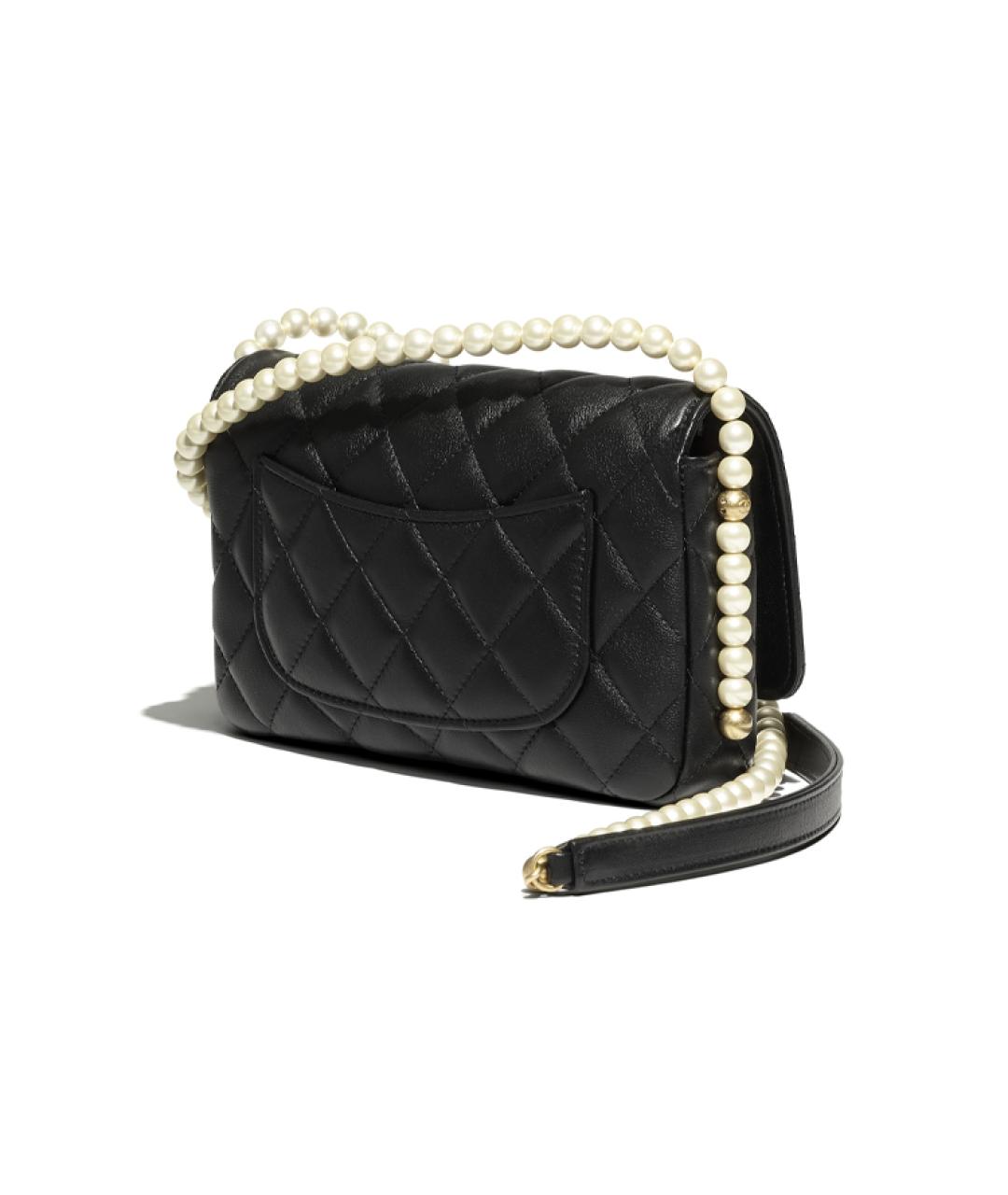 CHANEL Черная кожаная сумка через плечо, фото 2