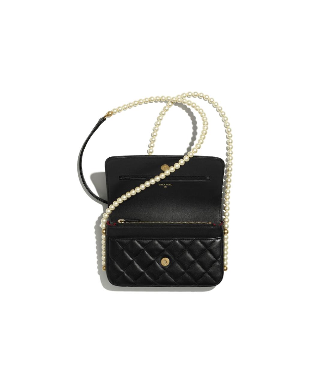 CHANEL Черная кожаная сумка через плечо, фото 3