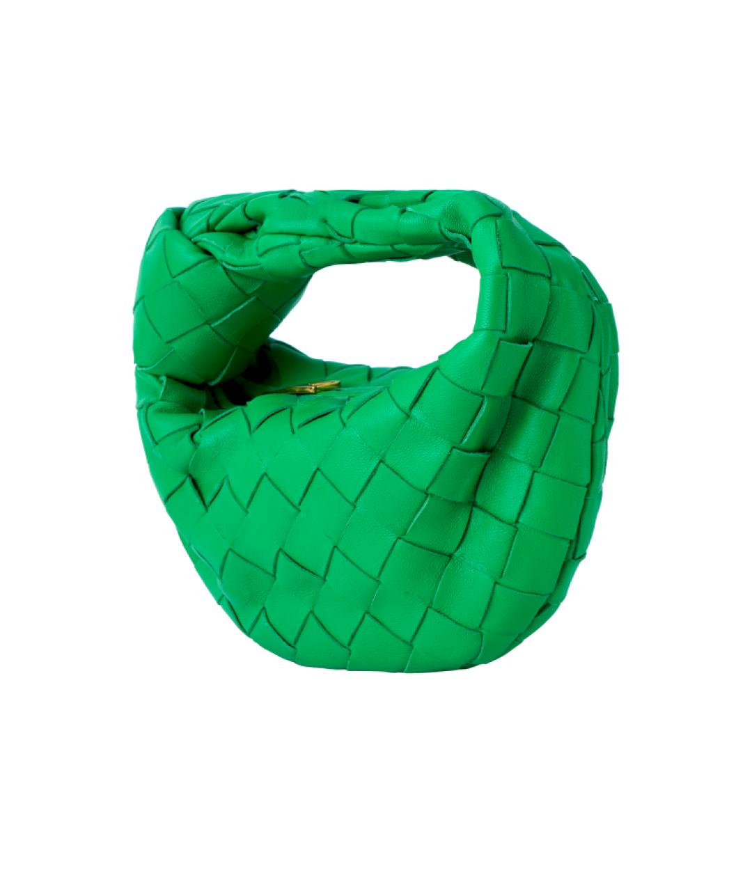 BOTTEGA VENETA Зеленая кожаная сумка через плечо, фото 3