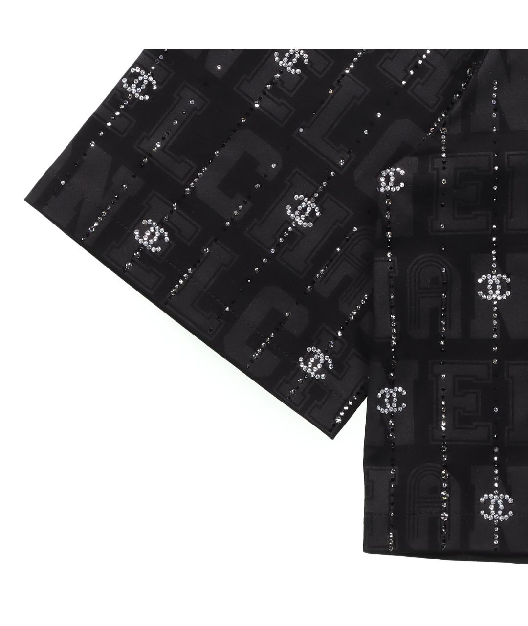 CHANEL Черная хлопковая футболка, фото 4
