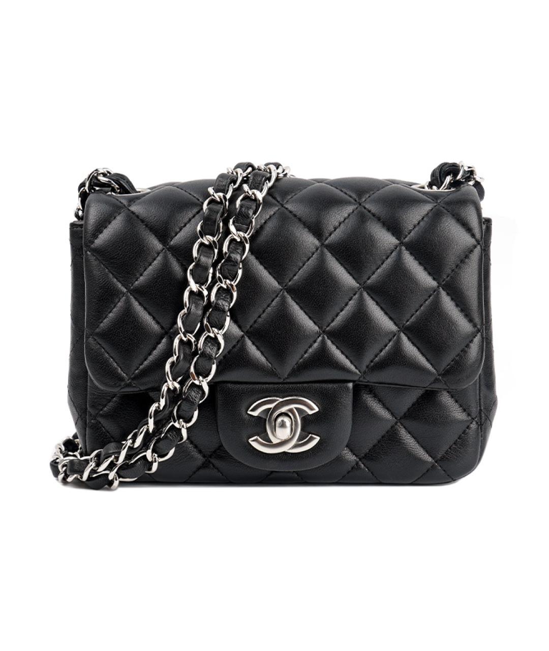 CHANEL Черная кожаная сумка через плечо, фото 2