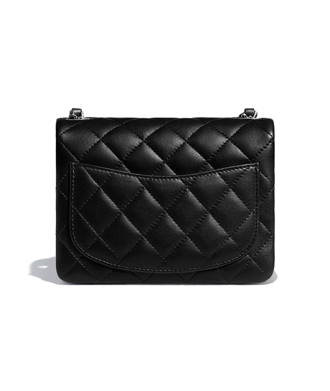 CHANEL Черная кожаная сумка через плечо, фото 5
