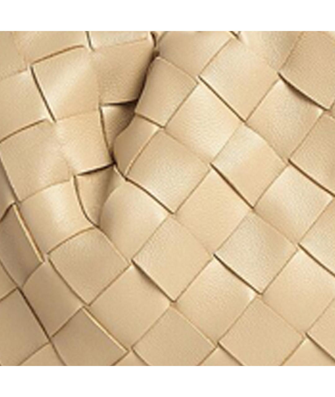 BOTTEGA VENETA Бежевая кожаная сумка через плечо, фото 4