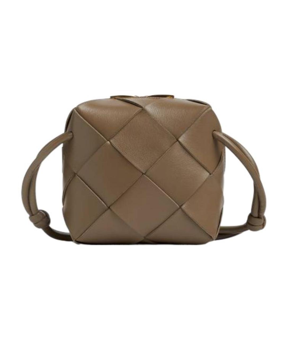 BOTTEGA VENETA Коричневая кожаная сумка через плечо, фото 1