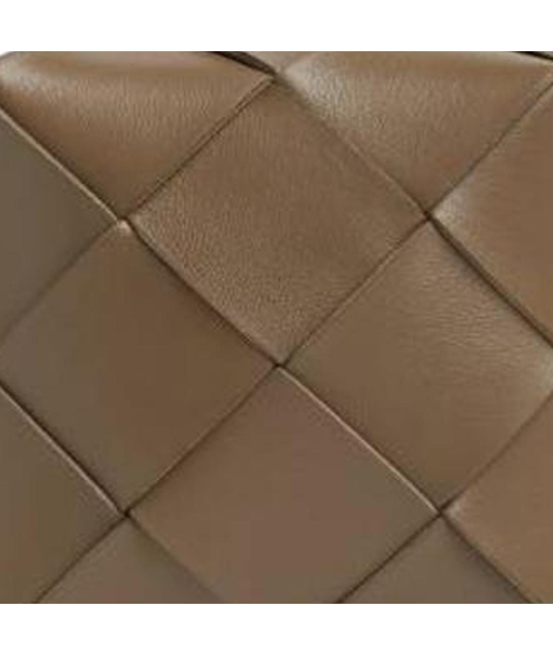 BOTTEGA VENETA Коричневая кожаная сумка через плечо, фото 6
