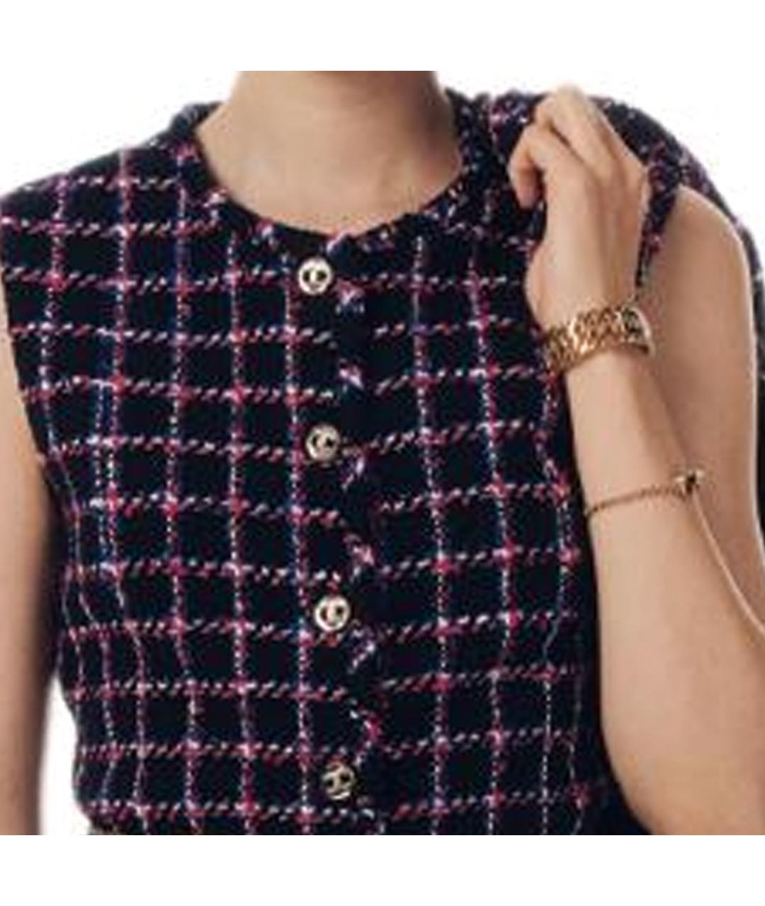 CHANEL Мульти шерстяной жилет, фото 3