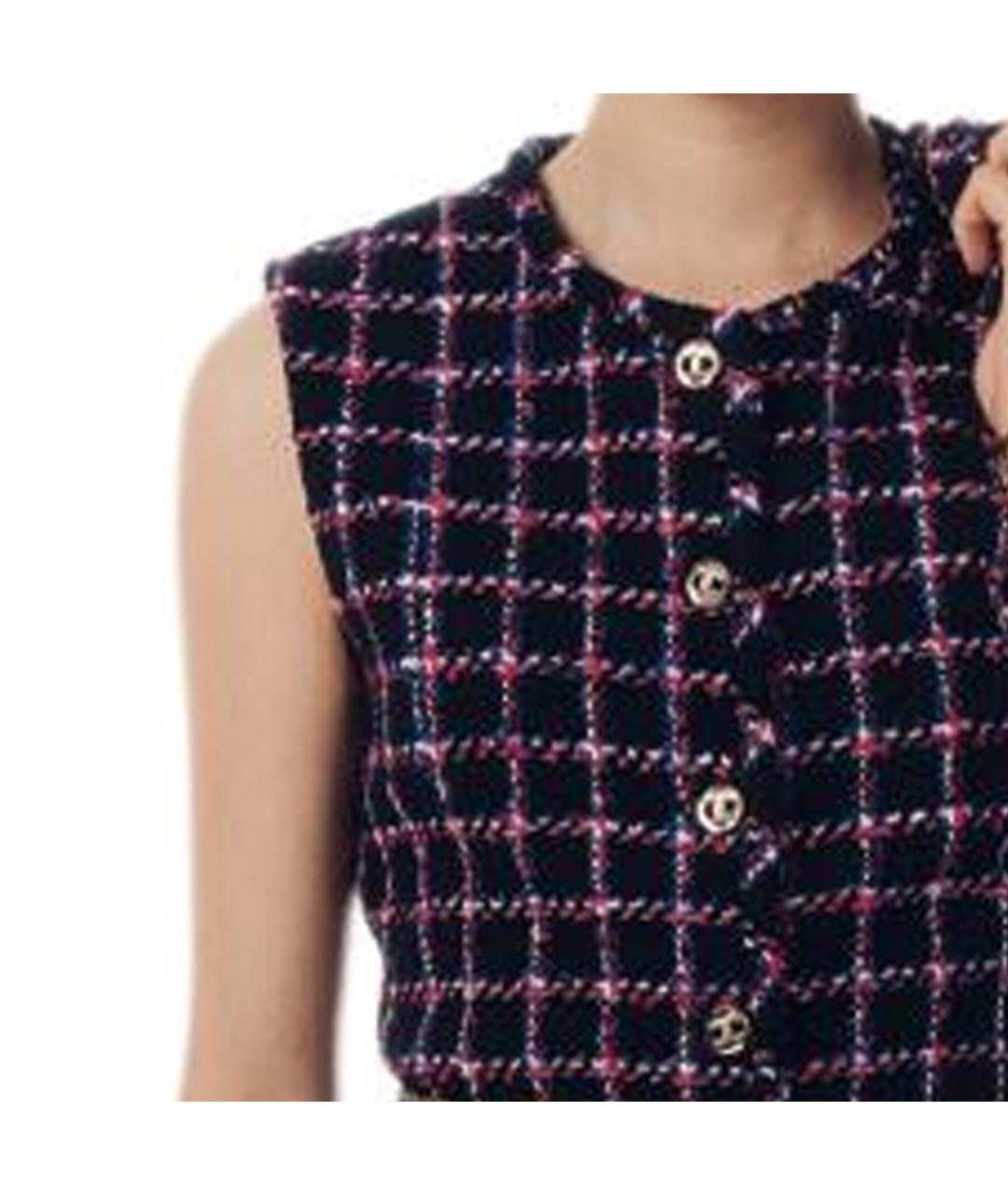 CHANEL Мульти шерстяной жилет, фото 4