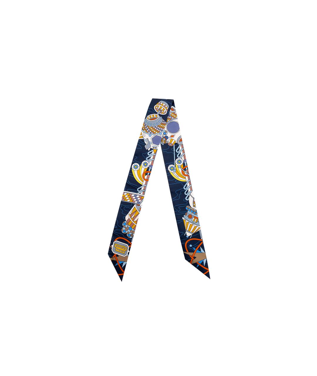 HERMES Мульти шелковый шарф, фото 2