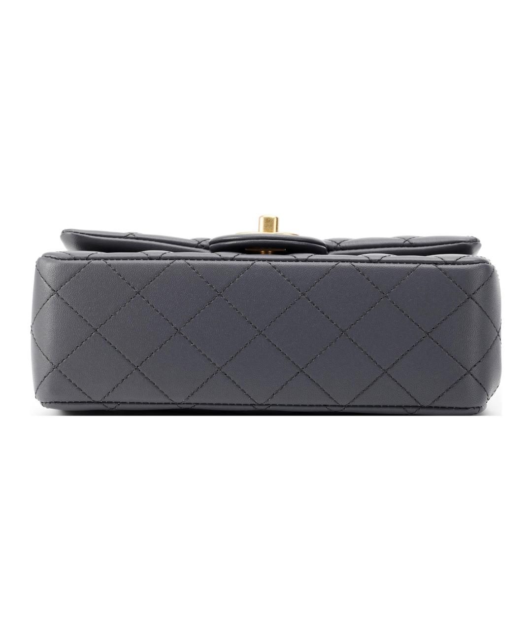 CHANEL Черная кожаная сумка через плечо, фото 4