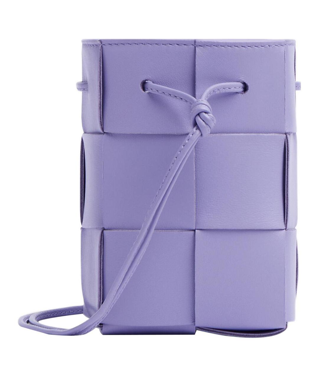 BOTTEGA VENETA Фиолетовая кожаная сумка через плечо, фото 2