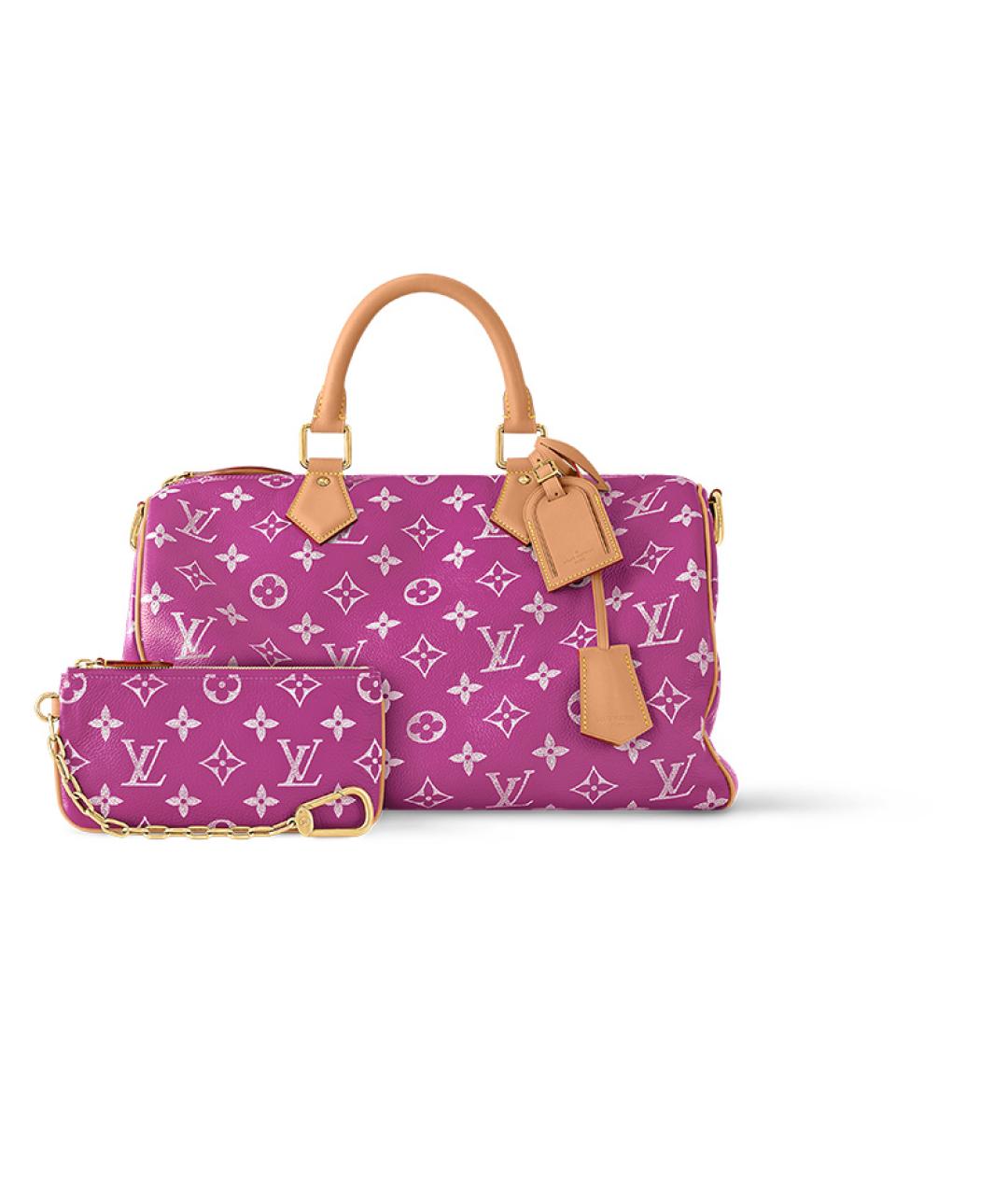 LOUIS VUITTON Фуксия дорожная/спортивная сумка, фото 3