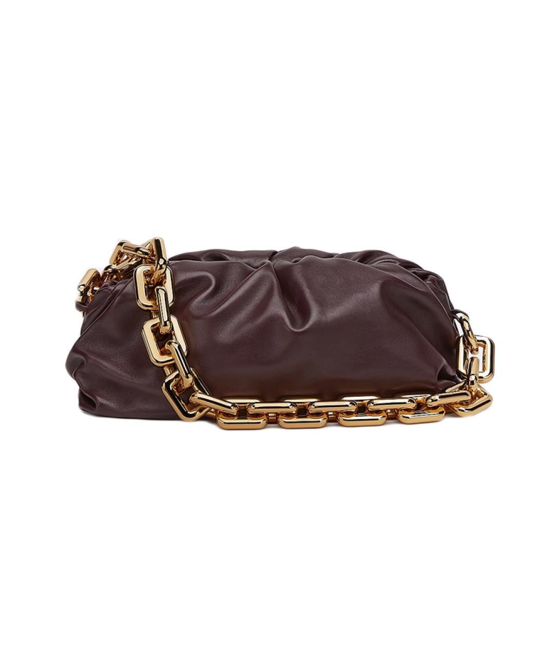 BOTTEGA VENETA Коричневая кожаная сумка через плечо, фото 1