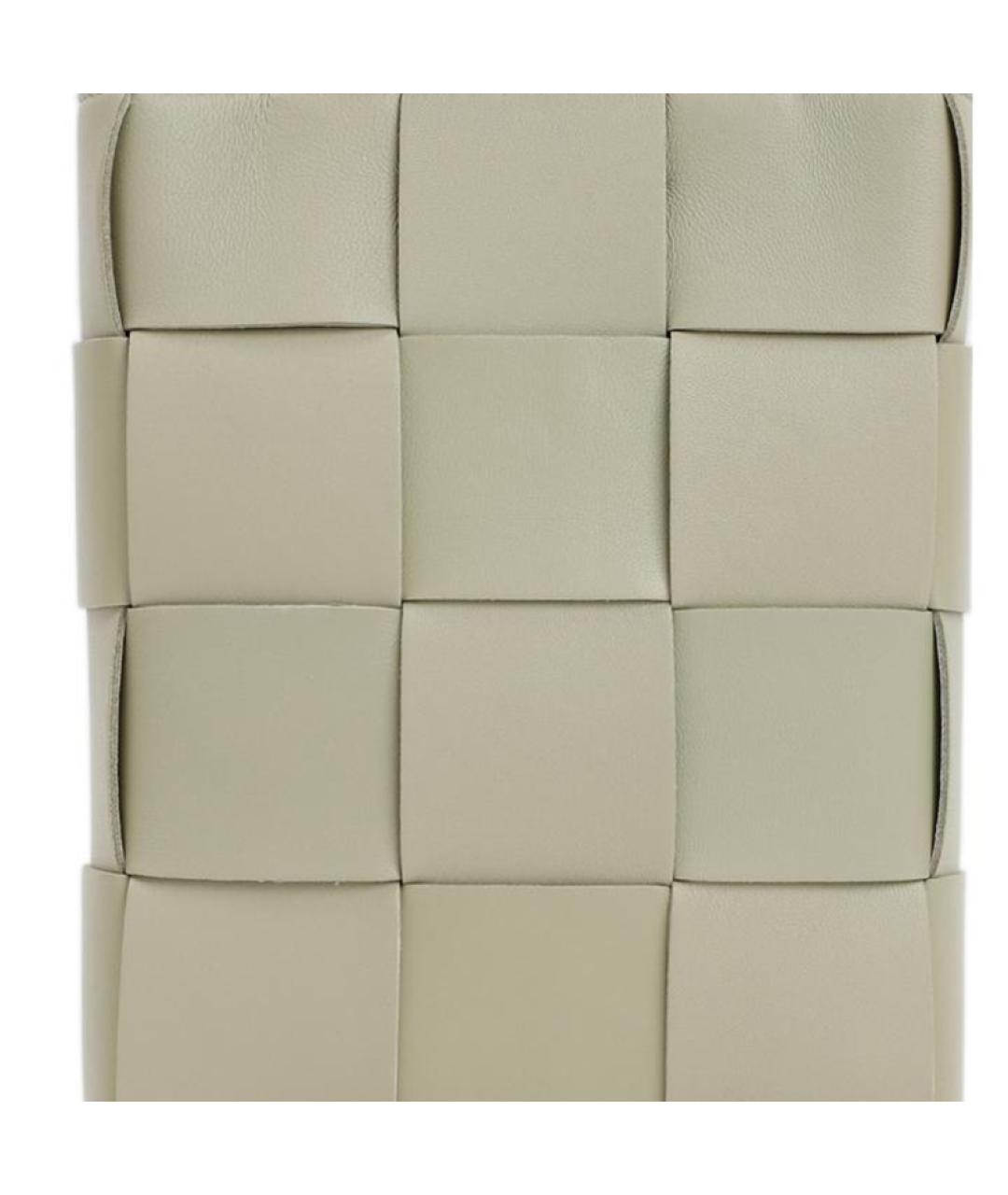 BOTTEGA VENETA Бежевая кожаная сумка через плечо, фото 4