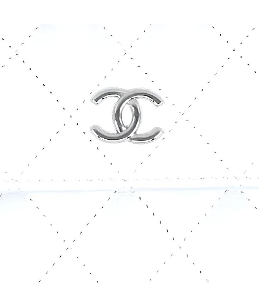 CHANEL Белый кожаный кошелек, фото 2