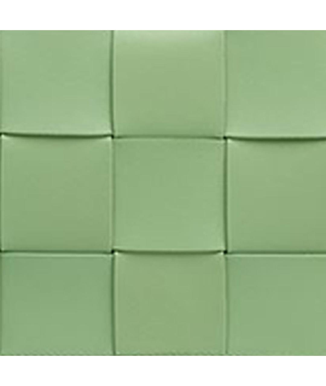 BOTTEGA VENETA Салатовая кожаная сумка через плечо, фото 5
