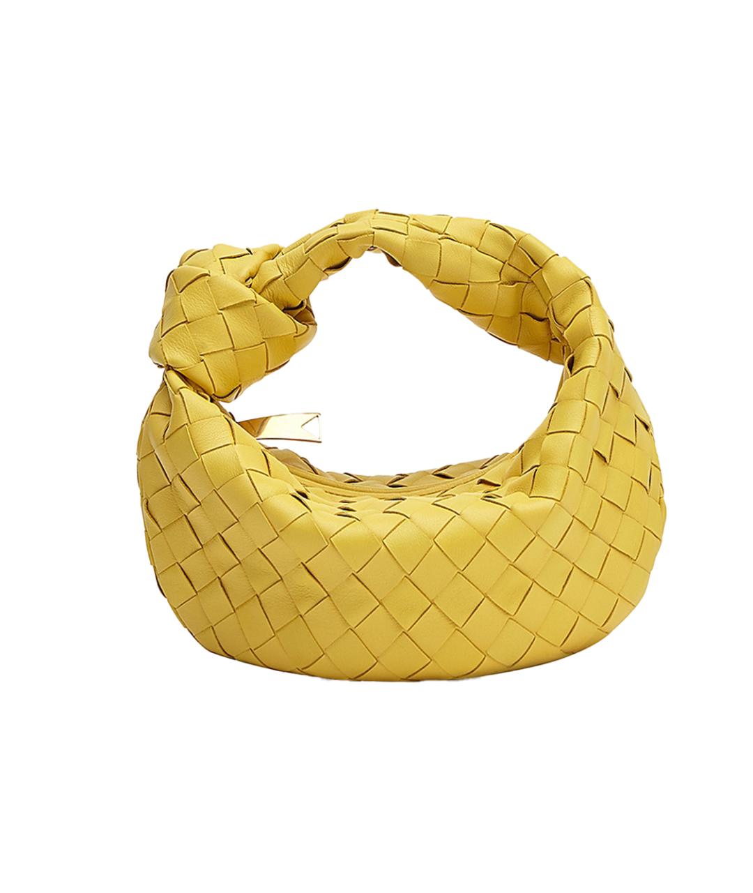 BOTTEGA VENETA Желтая кожаная сумка через плечо, фото 1