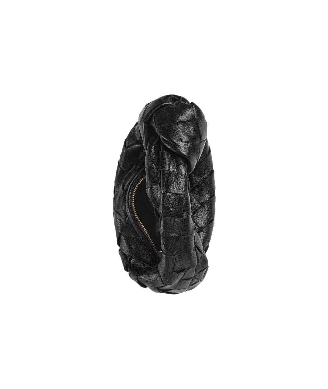 BOTTEGA VENETA Черная кожаная сумка через плечо, фото 3