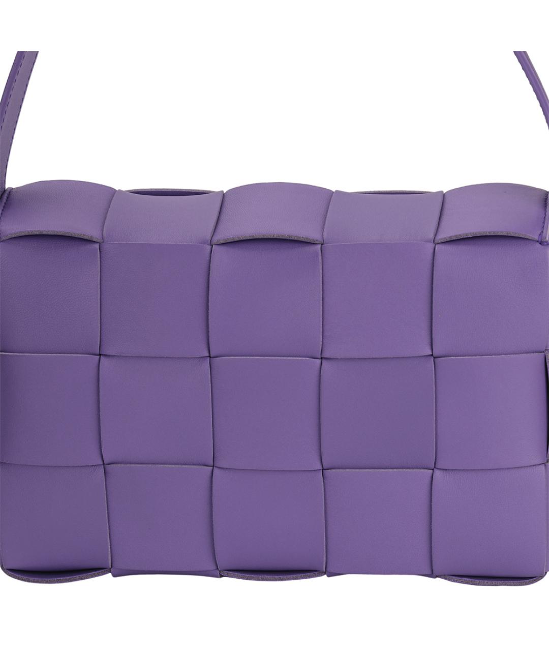 BOTTEGA VENETA Фиолетовая кожаная сумка через плечо, фото 6
