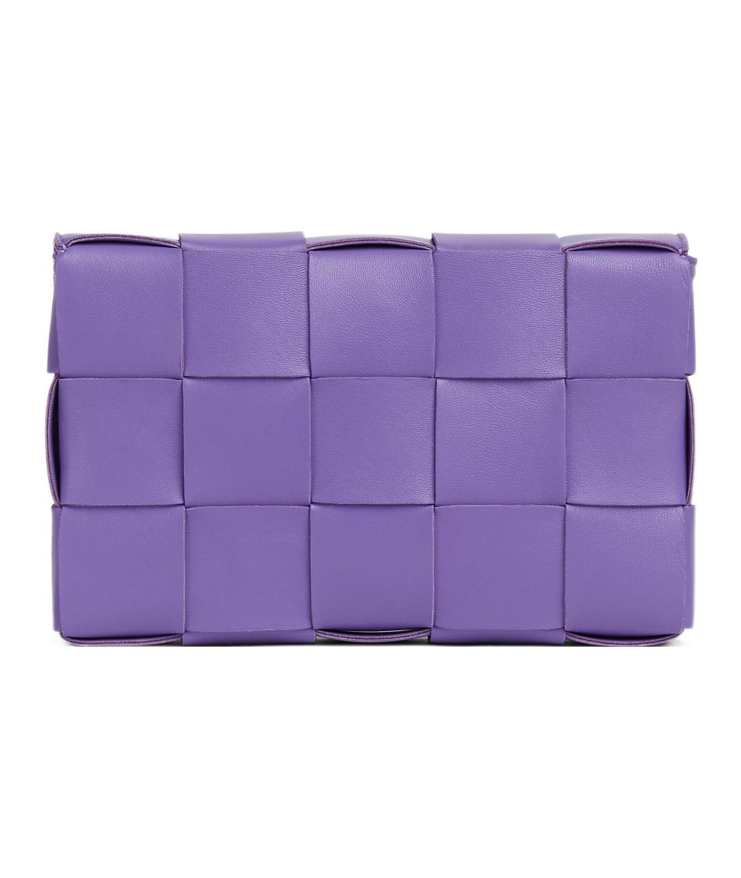 BOTTEGA VENETA Фиолетовая кожаная сумка через плечо, фото 1