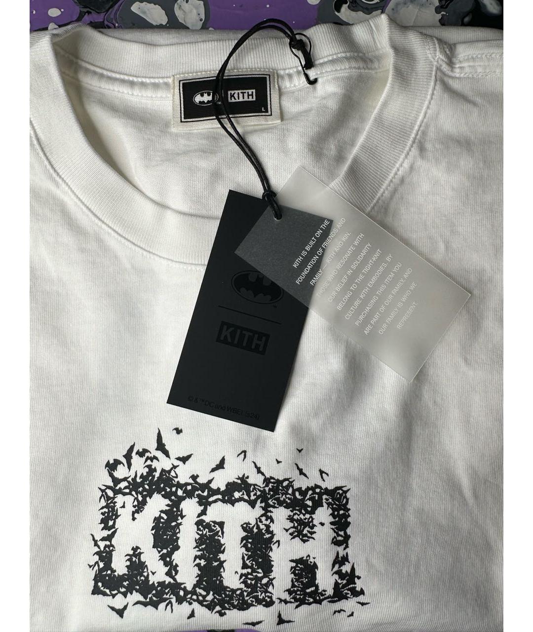 KITH Белая хлопковая футболка, фото 5