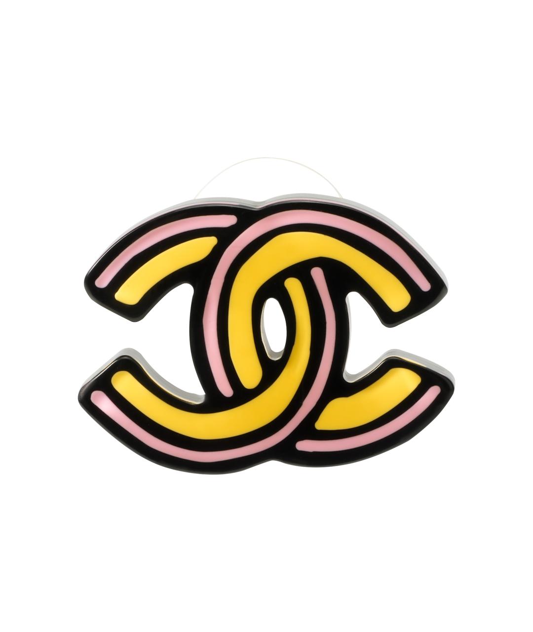 CHANEL Розовые металлические серьги, фото 2