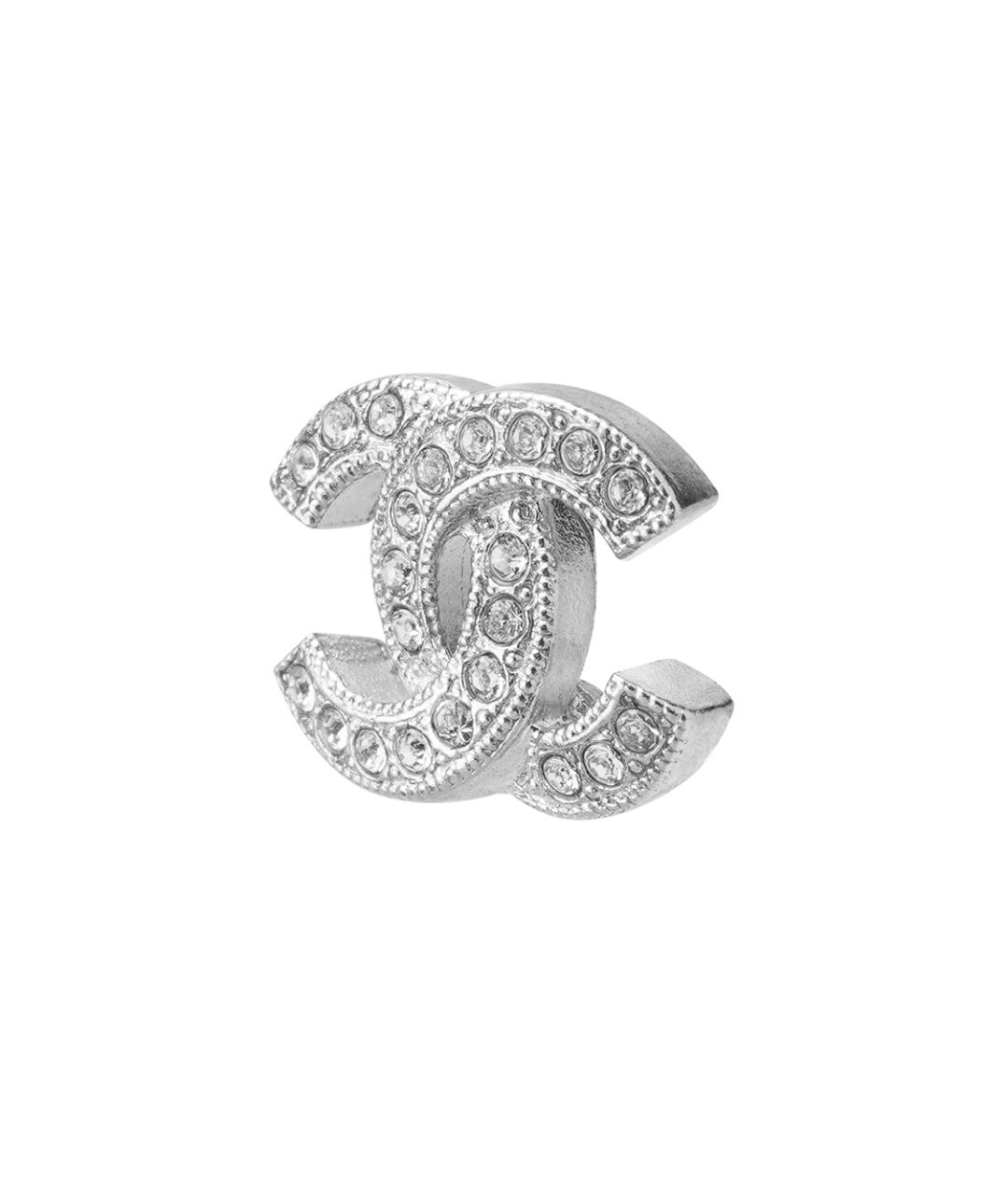 CHANEL Серебряные металлические серьги, фото 2