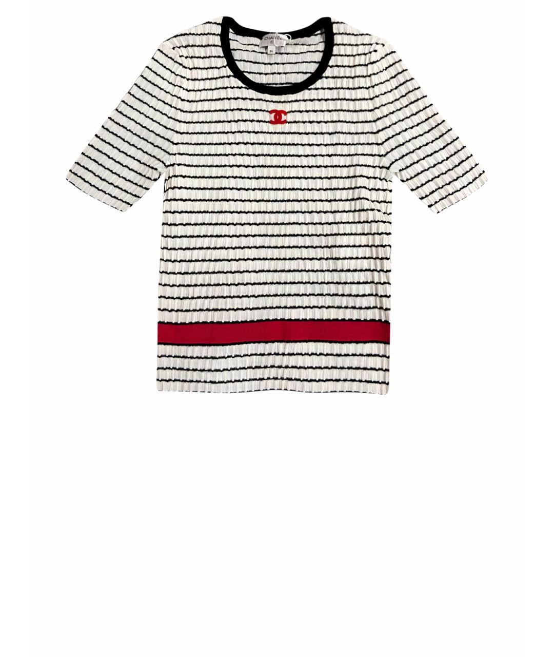 CHANEL Белый кашемировый джемпер / свитер, фото 1