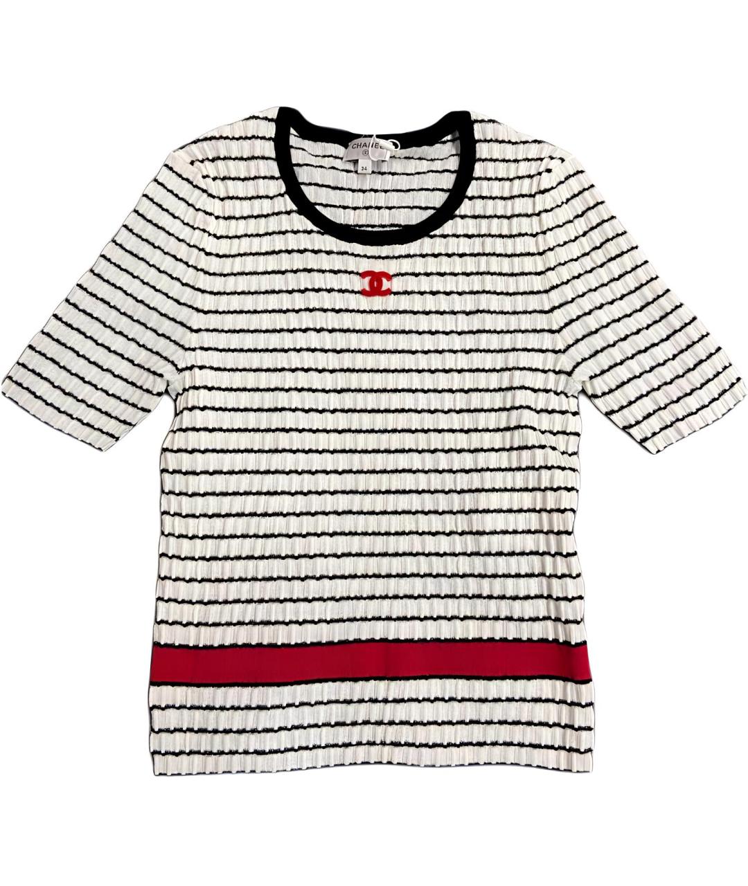 CHANEL Белый кашемировый джемпер / свитер, фото 4