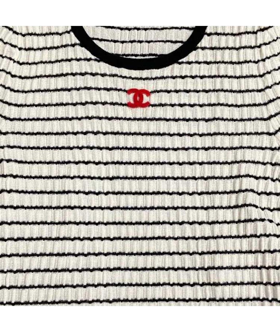 CHANEL Белый кашемировый джемпер / свитер, фото 3