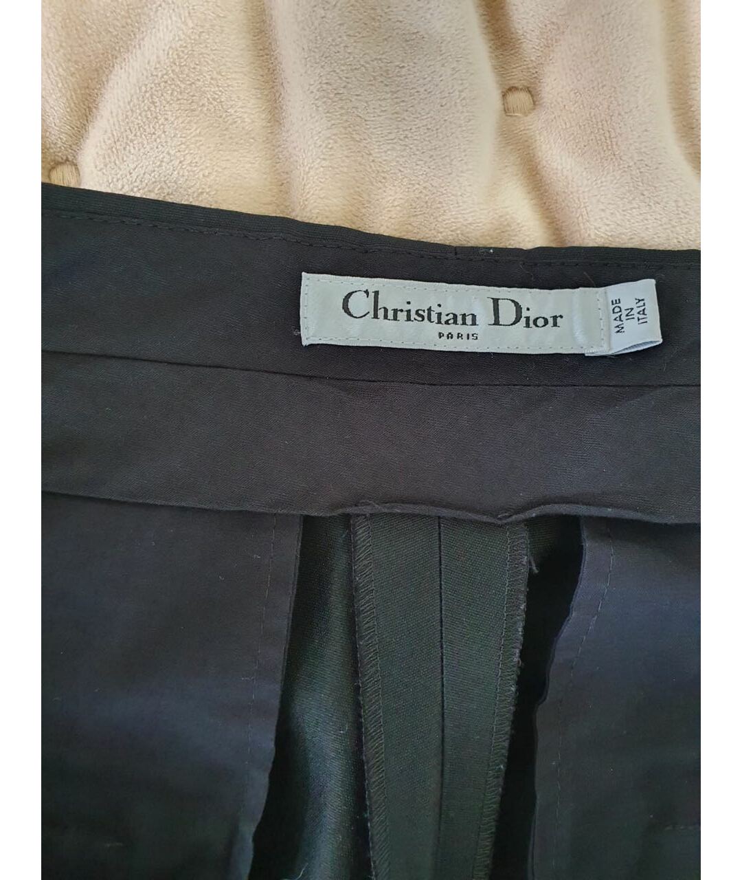CHRISTIAN DIOR PRE-OWNED Черные прямые брюки, фото 4