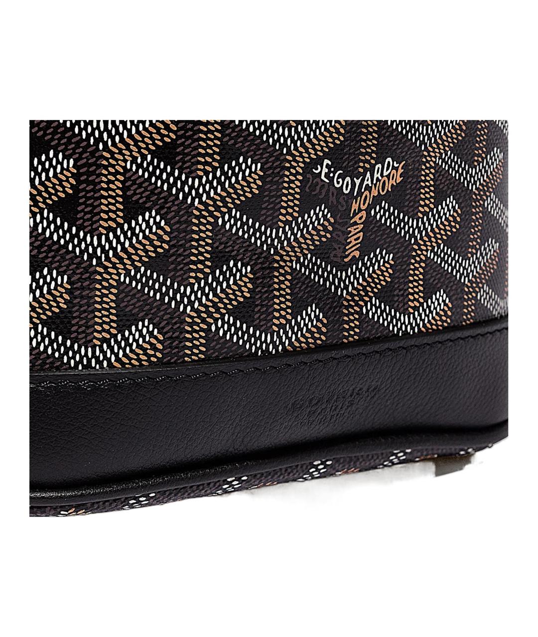 GOYARD Черная кожаная сумка через плечо, фото 4