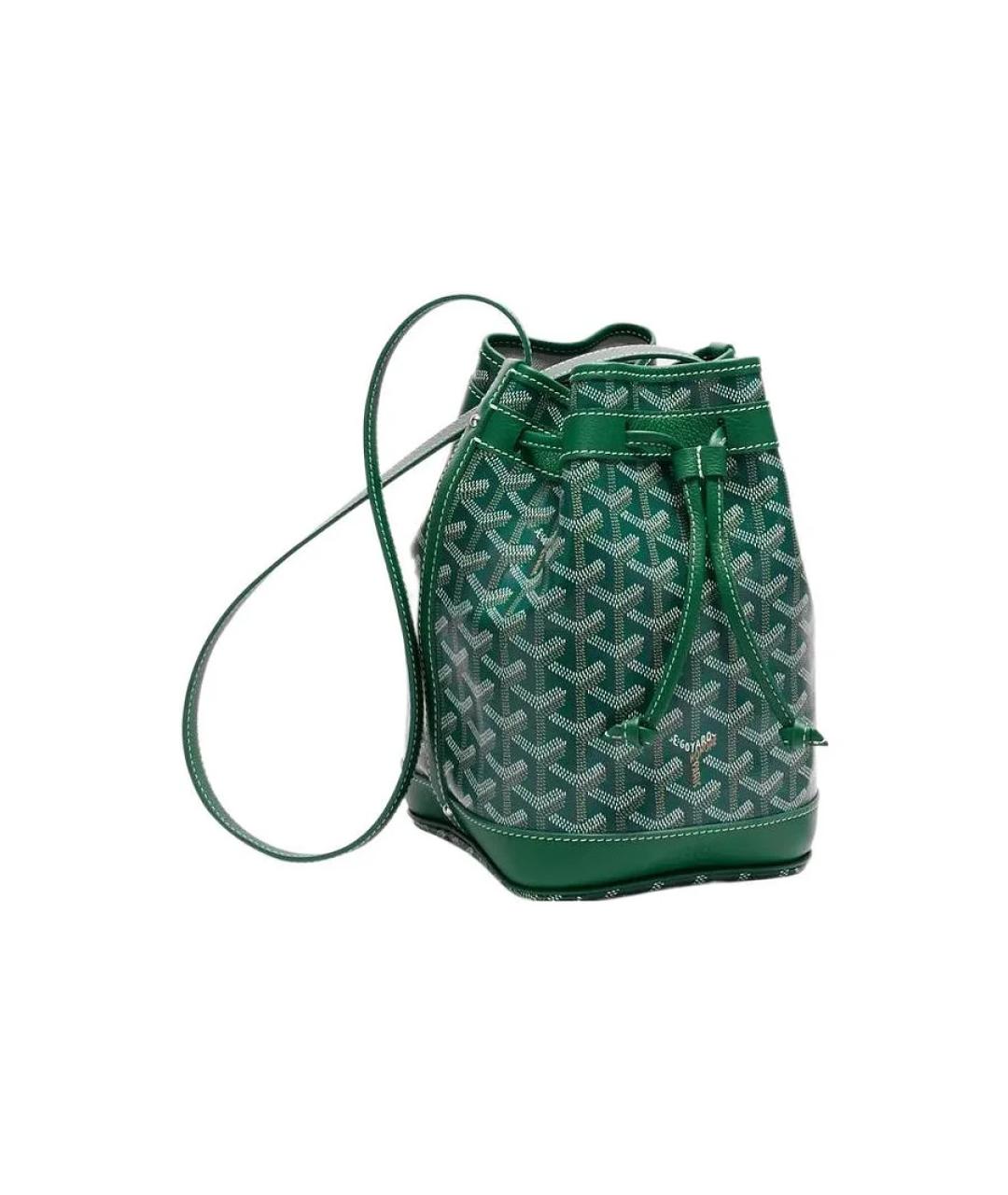 GOYARD Зеленая кожаная сумка через плечо, фото 1