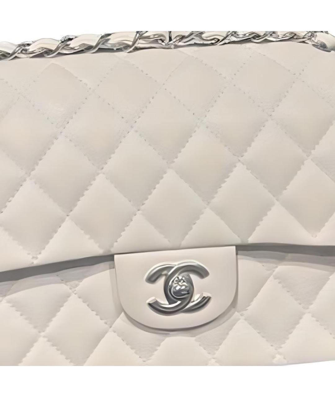 CHANEL Бежевая кожаная сумка через плечо, фото 2