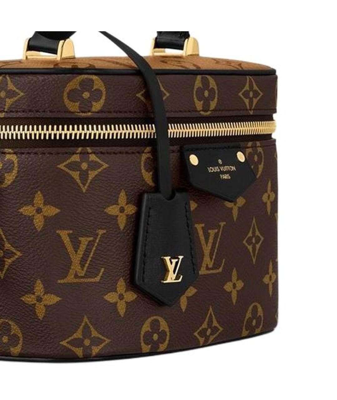 LOUIS VUITTON Коричневая сумка с короткими ручками, фото 3