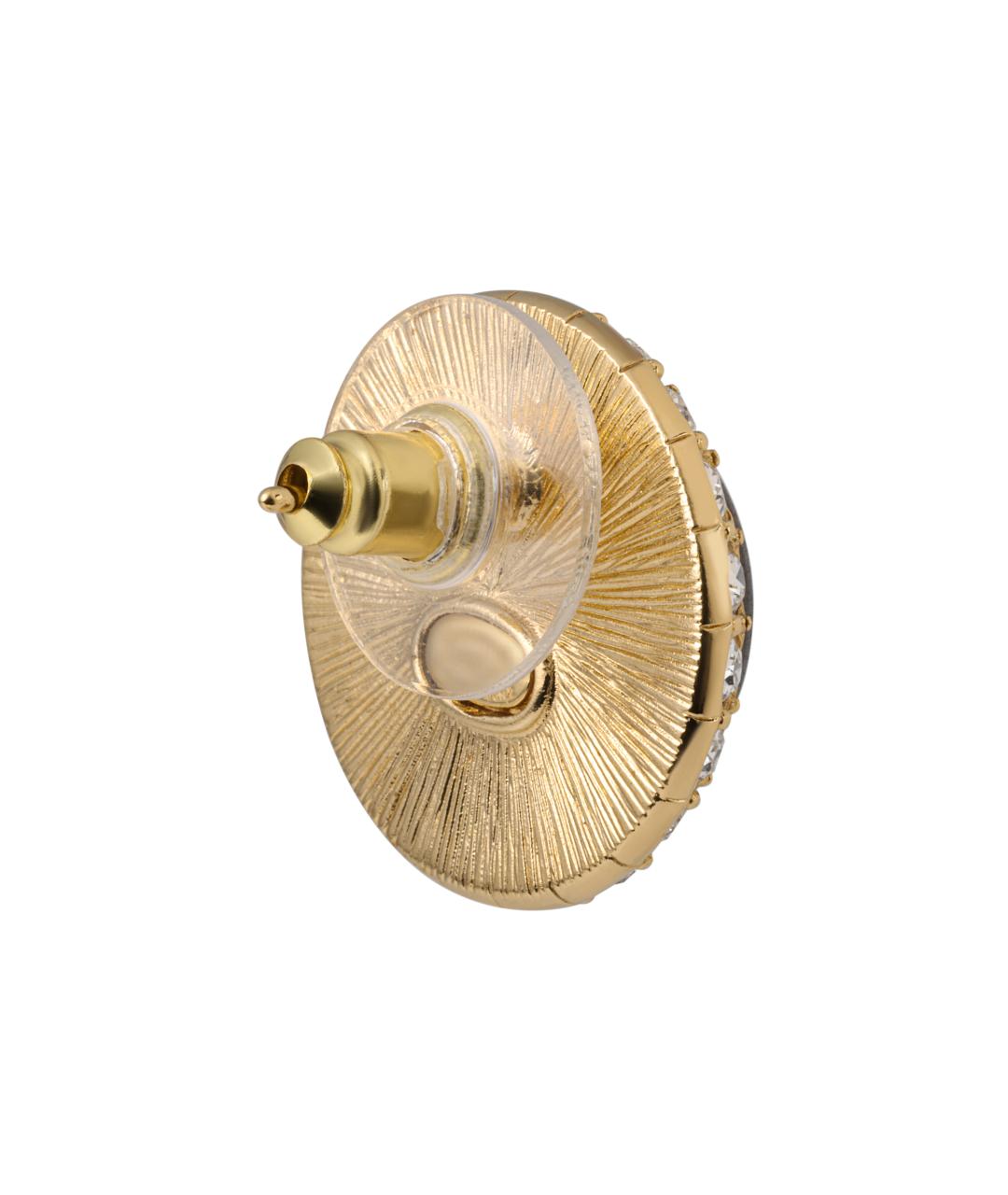 CHANEL Черные металлические серьги, фото 4