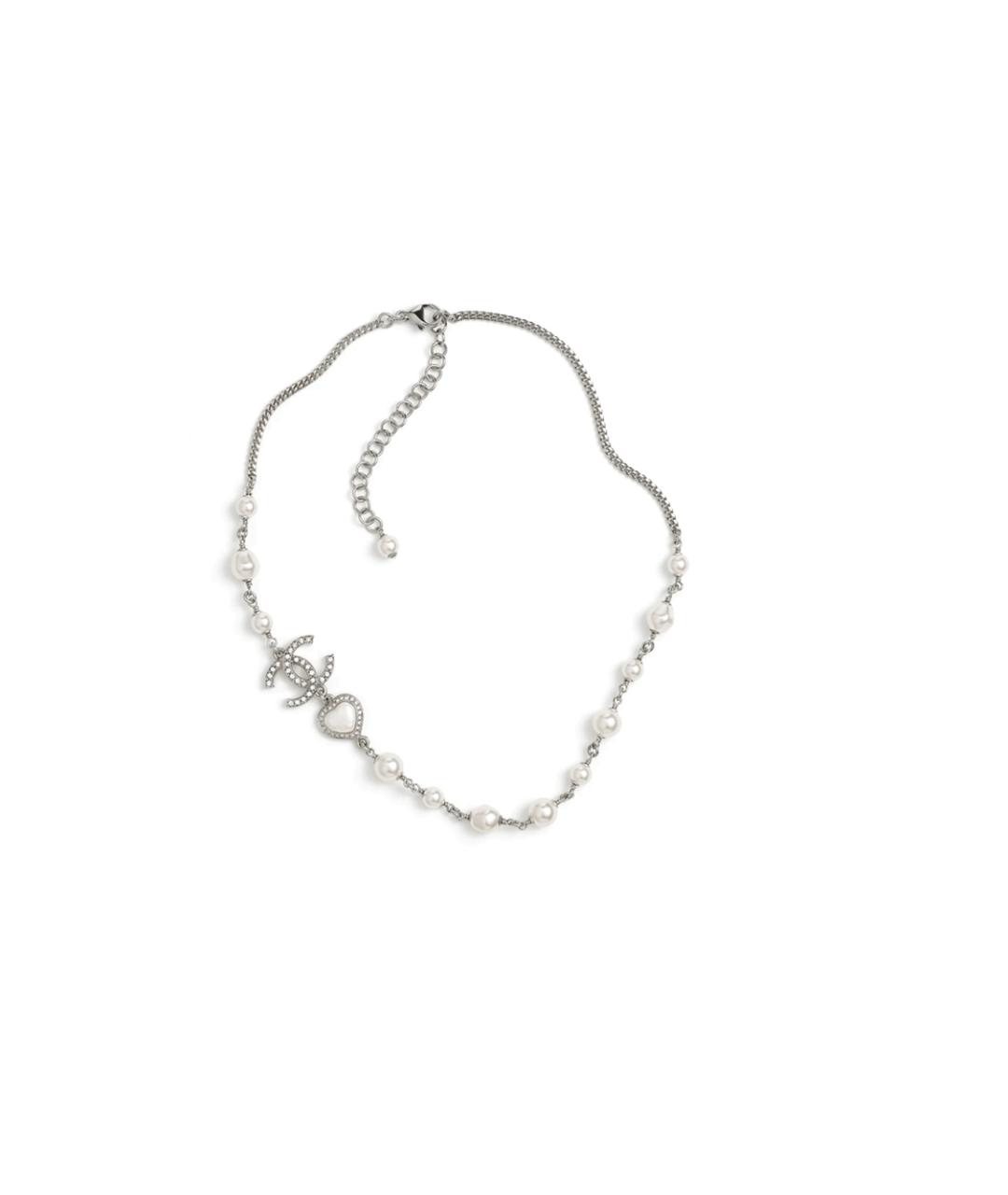 CHANEL Серебряное металлическое колье, фото 1
