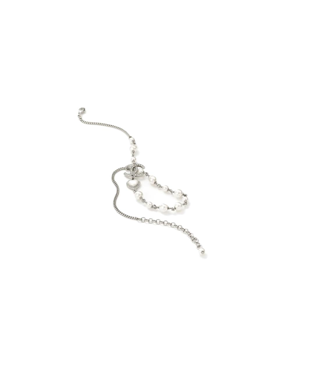 CHANEL Серебряное металлическое колье, фото 2