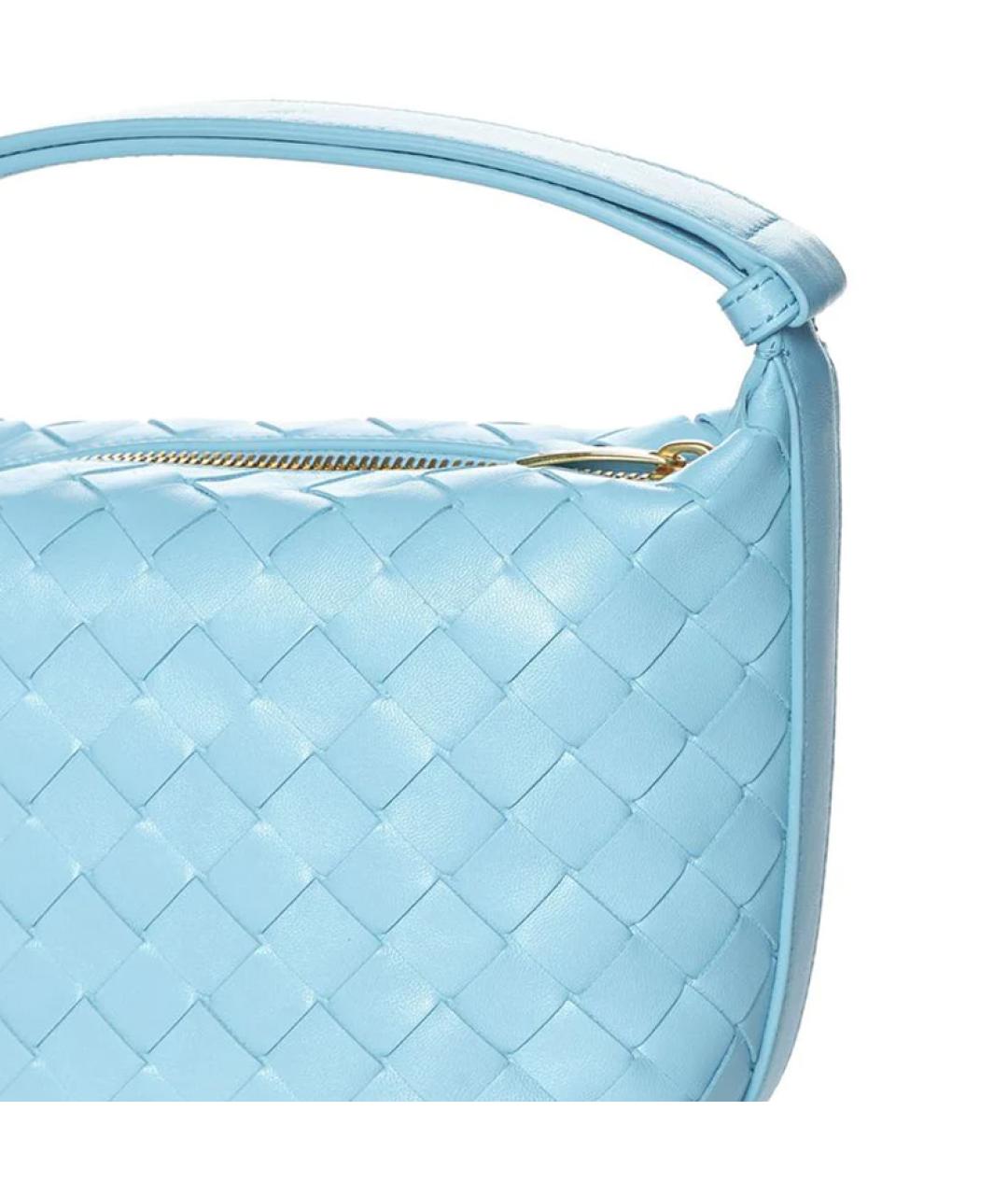 BOTTEGA VENETA Голубая сумка через плечо, фото 4