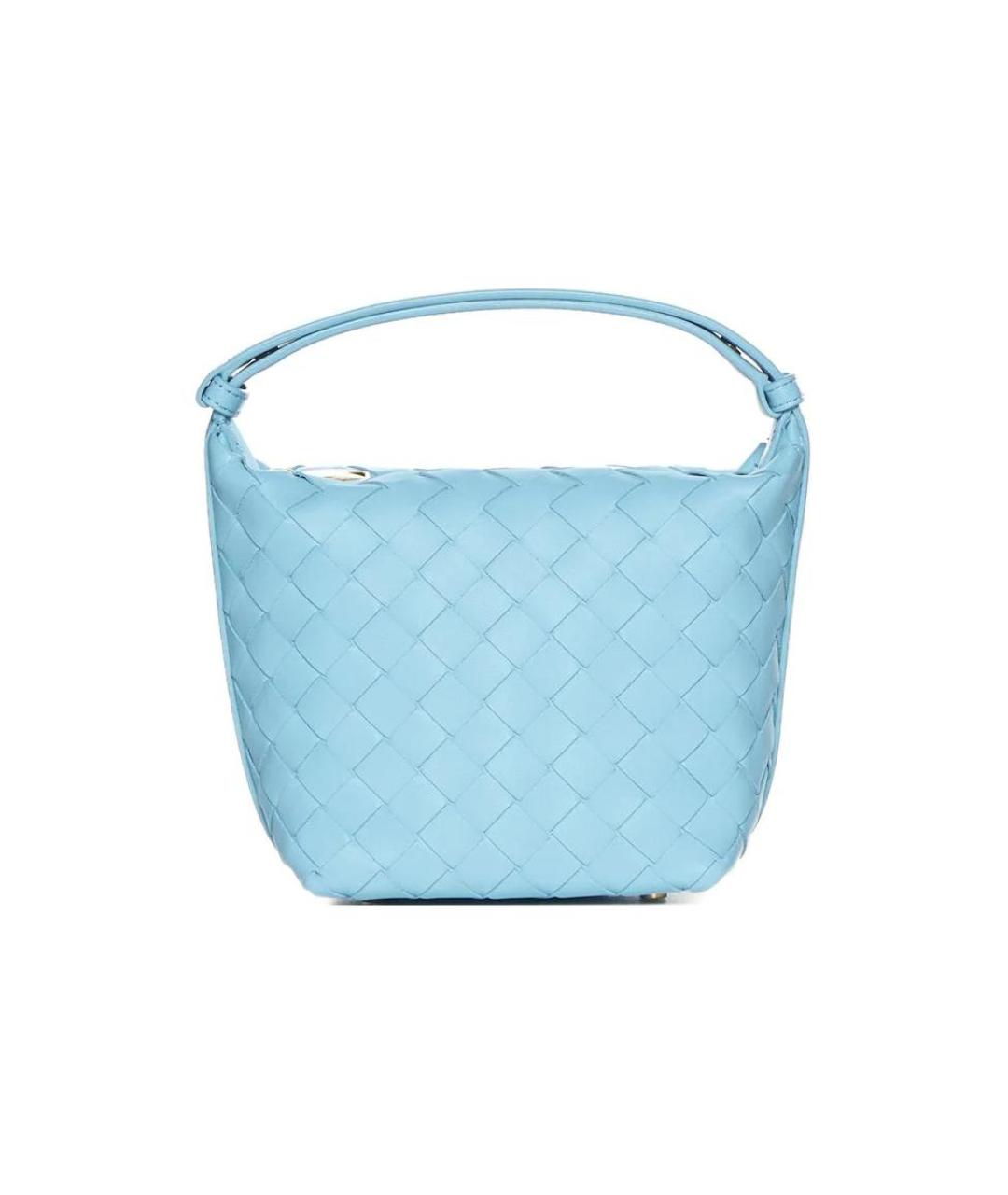 BOTTEGA VENETA Голубая сумка через плечо, фото 1