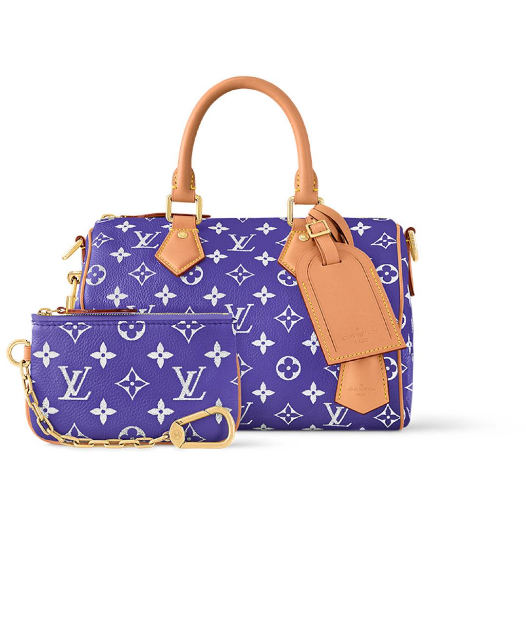 LOUIS VUITTON Фиолетовая дорожная/спортивная сумка, фото 3