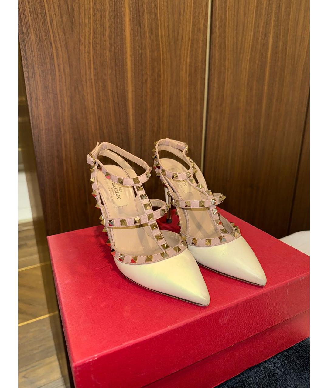 VALENTINO Белые кожаные туфли, фото 2