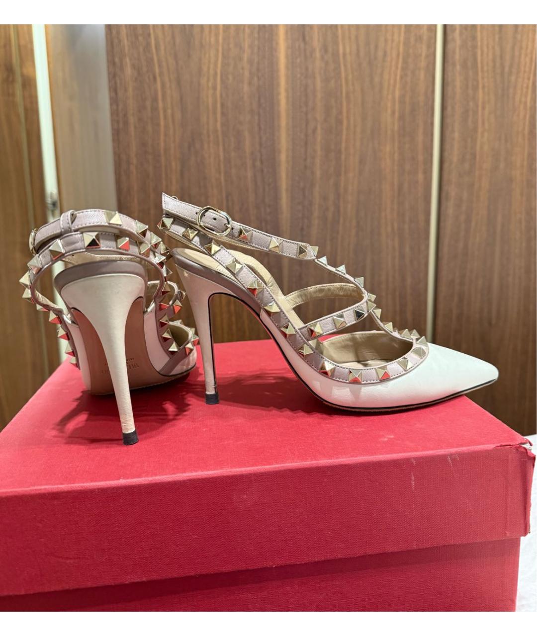 VALENTINO Белые кожаные туфли, фото 7