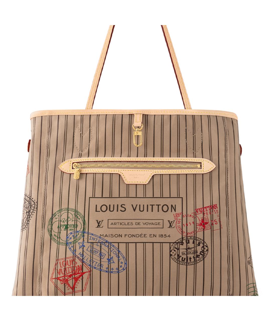 LOUIS VUITTON Коричневая сумка тоут, фото 6