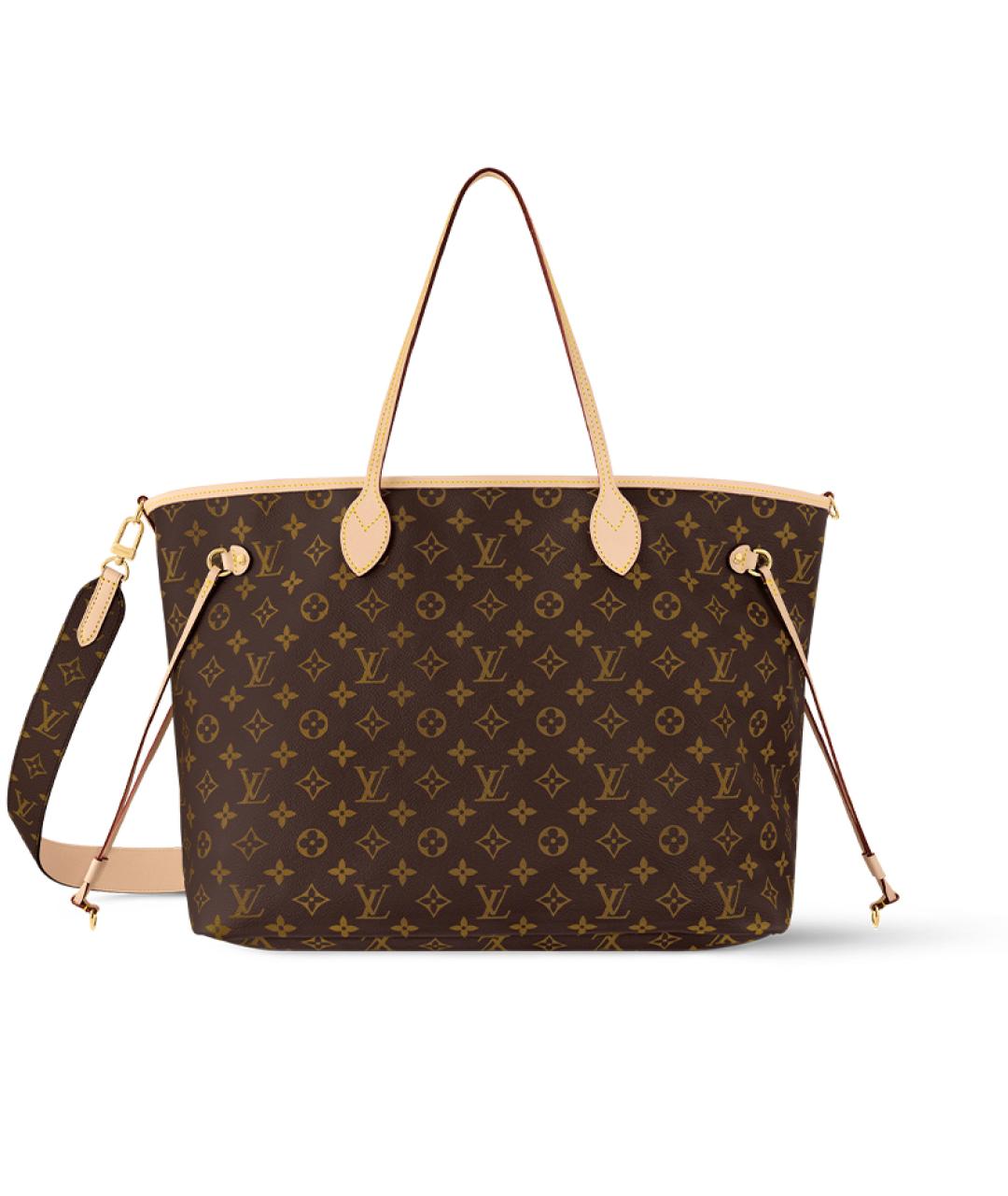 LOUIS VUITTON Коричневая сумка тоут, фото 4