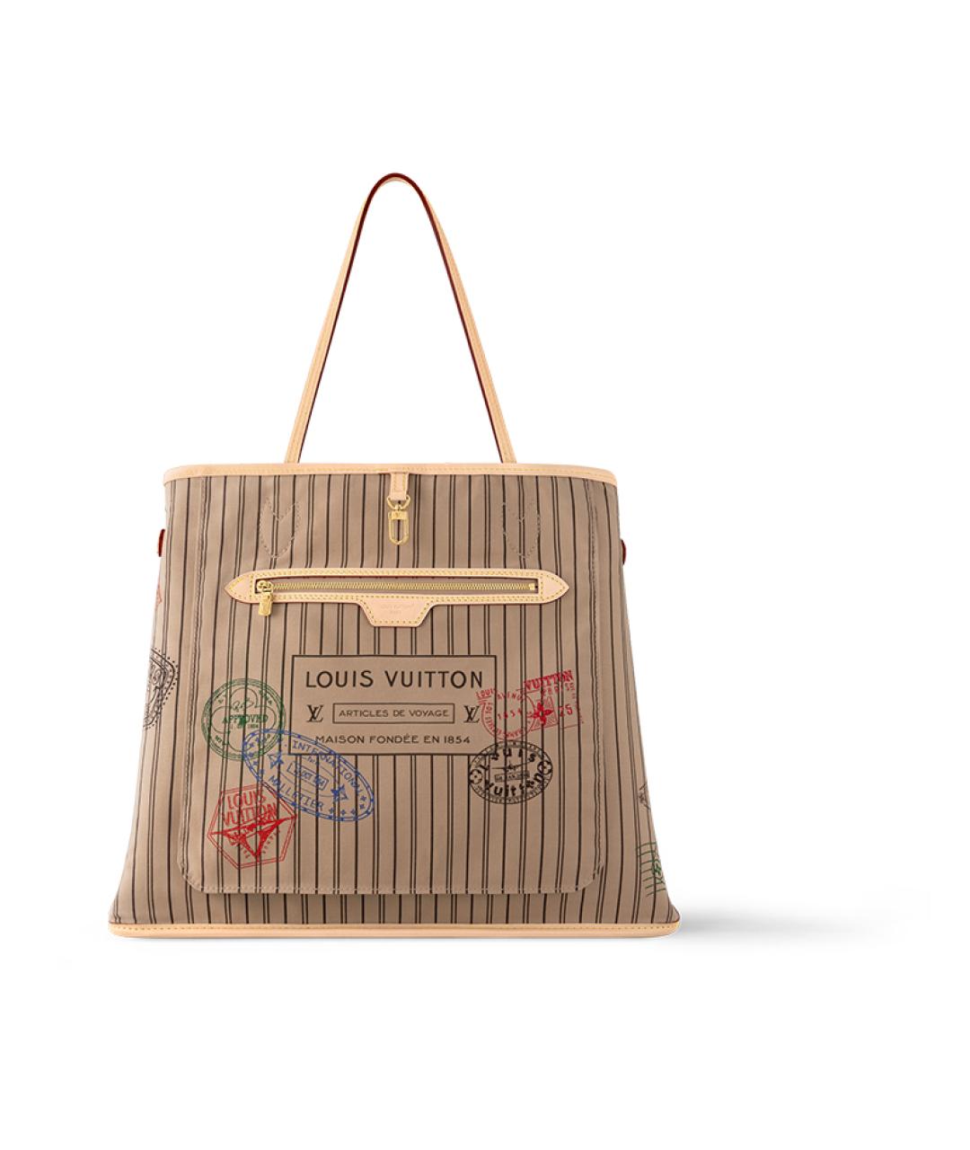 LOUIS VUITTON Коричневая сумка тоут, фото 2